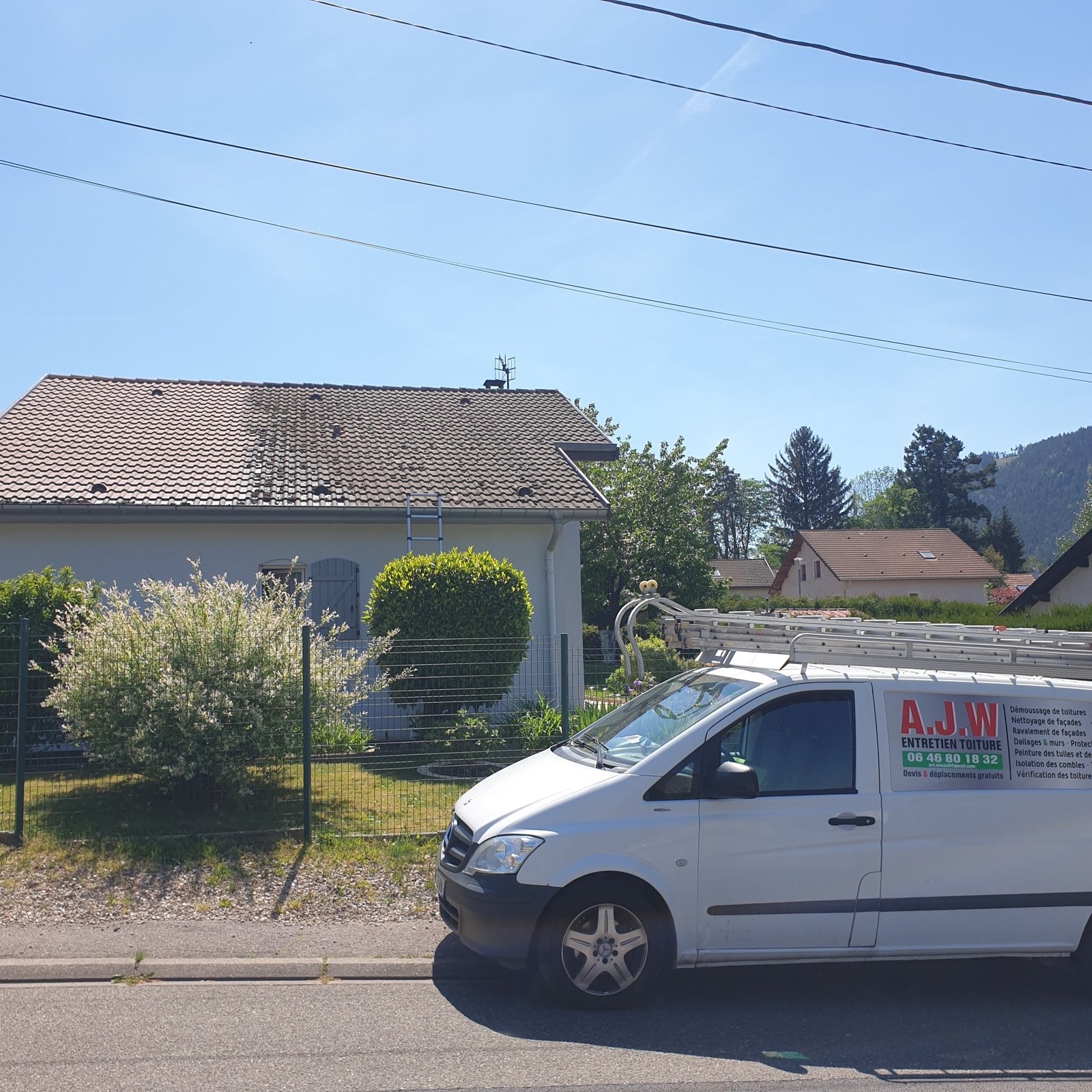Chantier AJW Toiture sur maison individuelle